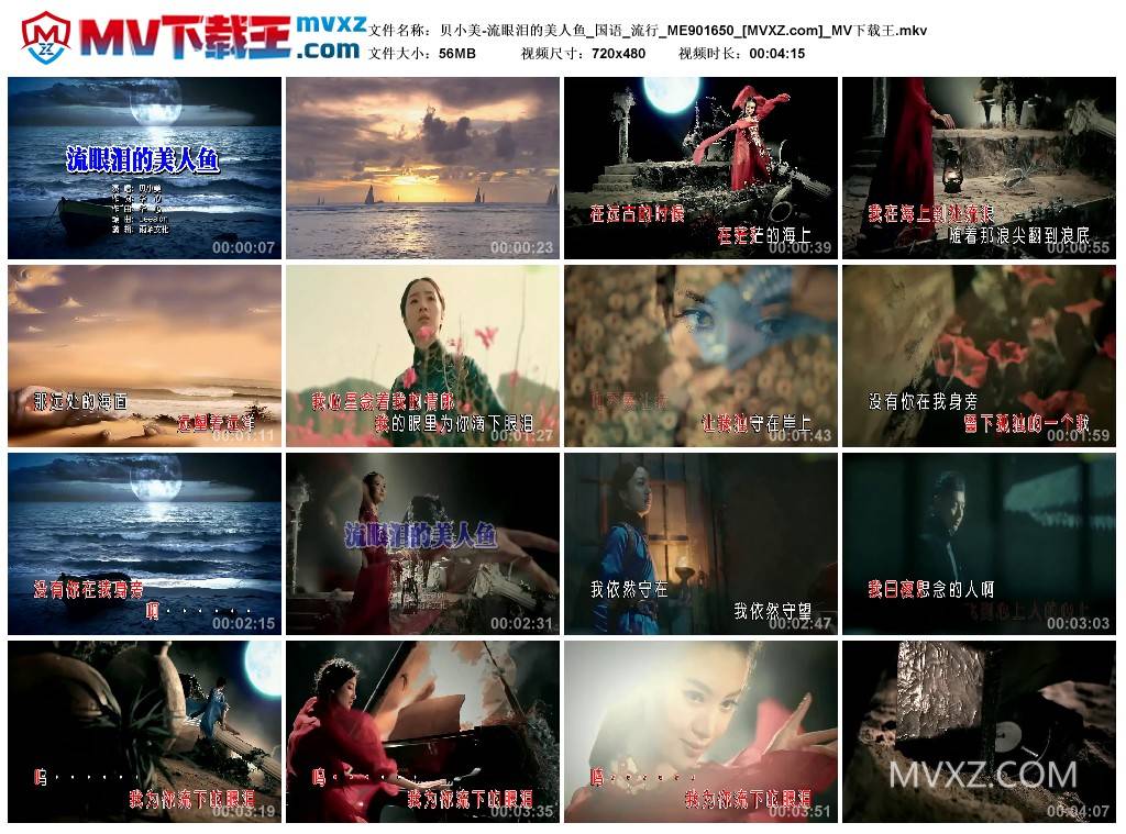 贝小美-流眼泪的美人鱼_国语_流行_ME901650